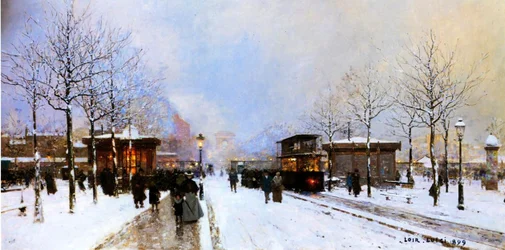 1899年冬のパリのポルトマイヨ